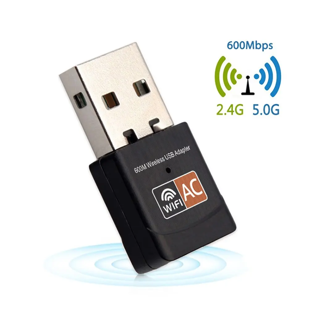 Портативный мини-USB-адаптер 802.11n 600 Мбит/с 2 4 ГГц |