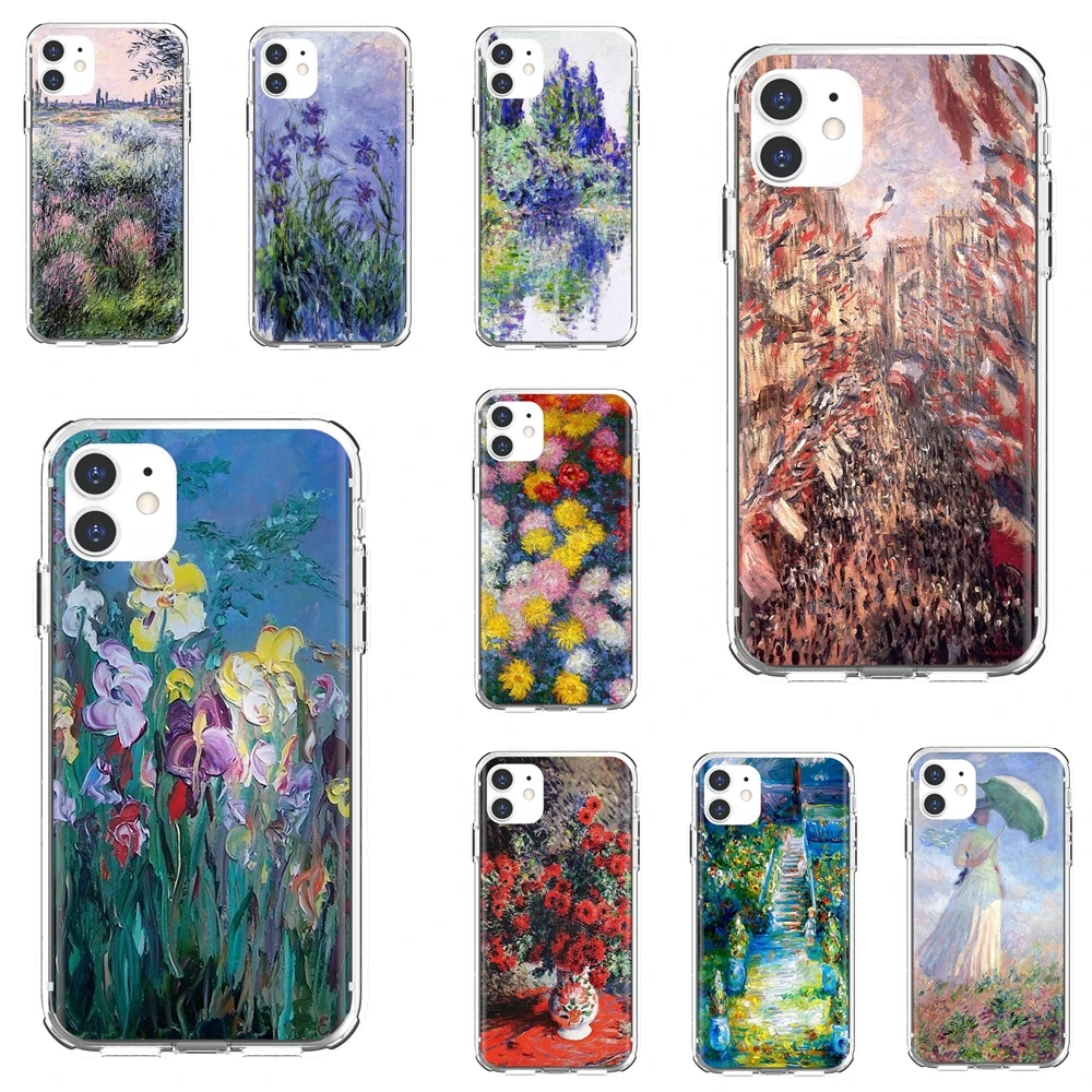 

Soft Cover Claude-Monet-Impressionism-French For iPod Touch iPhone 10 11 12 Pro 4S 5S SE 5C 6 6S 7 8 X XR XS Plus Max 2020