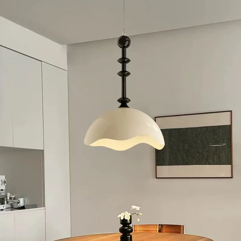 Белая металлическая люстра с абажуром 35/45 см E27 лампочка для столовой бара