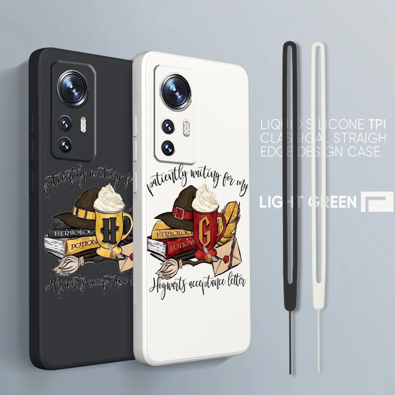 

Granger Harrys Potter For Xiaomi Mi 13 12T 11i 11X 10S 10 Pro Lite Liquid Rope Silicone Black Phone Case