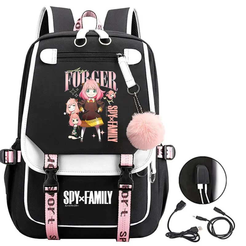 Новые рюкзаки Spy x Family, холщовые школьные рюкзаки для девочек-подростков, студенческий рюкзак большой вместимости, женский модный компьютерный рюкзак, подарки (art.: 3920db380f5bf) - 3920db380f5bf