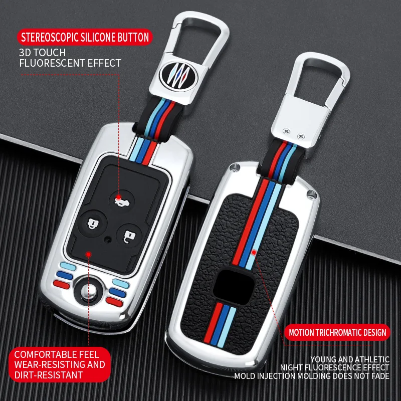 

Suitable for Honda 99th old Cisco silicone all-inclusive metal key set 12/13/14/15 888 generation Accord old CRV car bag Shell b