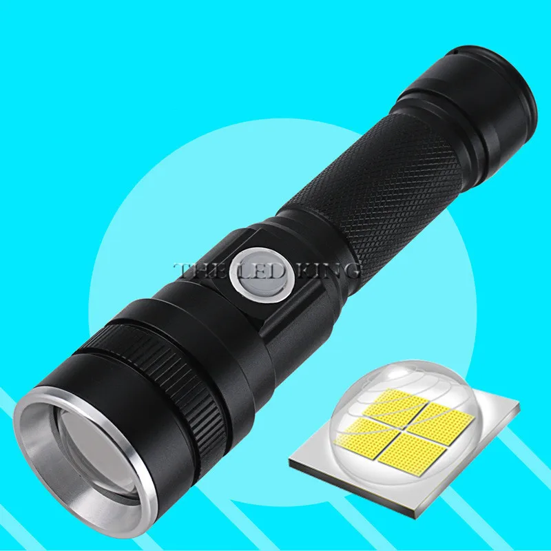 Powerful 60000LM LED Flashlight XHP50 USB Rechargeable Torch Zoom 5Mode Lantern Use18650/26650 Battery |