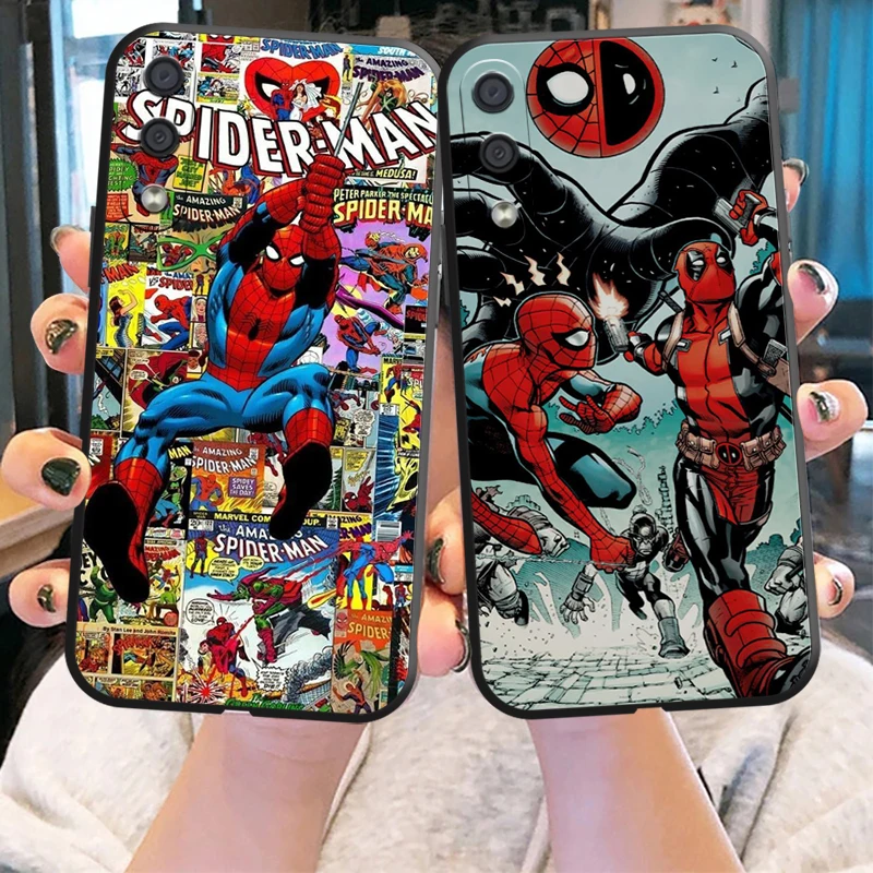 

Marvel Spider-Man Phone Case For Samsung Galaxy A32 4G 5G A51 4G 5G A71 4G 5G A72 4G 5G Silicone Cover Funda Back Coque Black