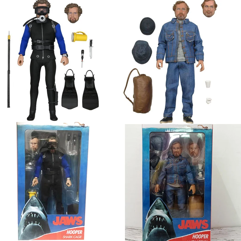 Фигурка NECA Jaws Matt Hooper фигурка одежды Toony Terrors челюсти и Quint модели акулы игрушка