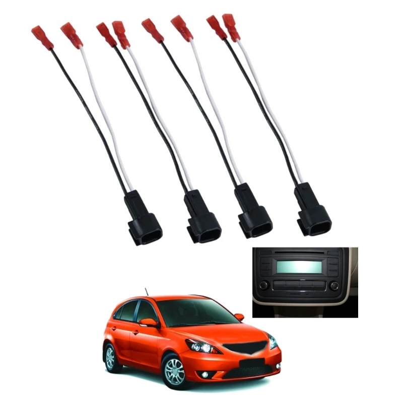 

4Pcs Car Speaker Audios Harness Wire Adapter for Chevy R2LC