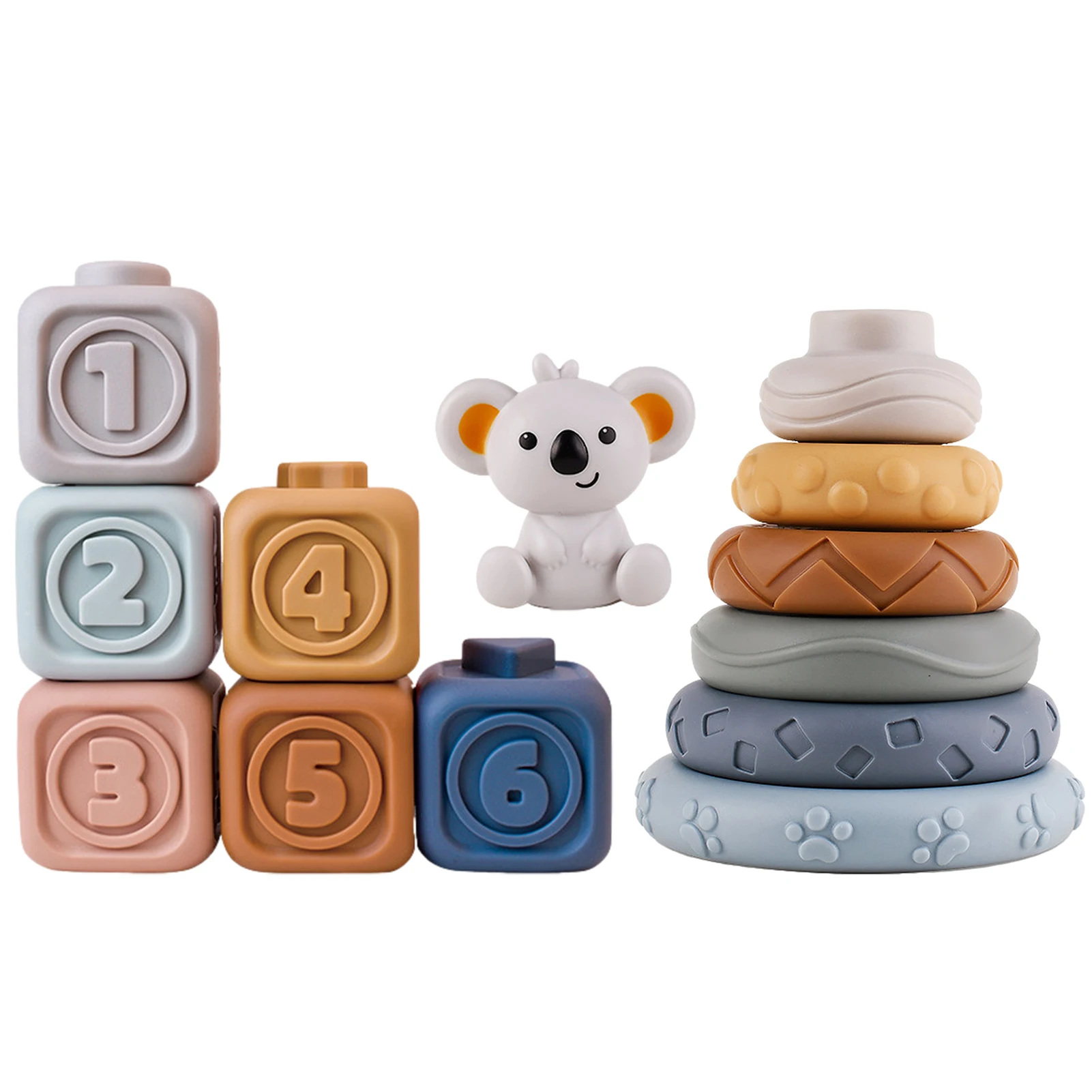 

Stacking Rings Soft Toys Montessori Squeeze Toys For Babies Soft Baby Toys Sensory Toys For Toddlers Teething Toys Learning Toys