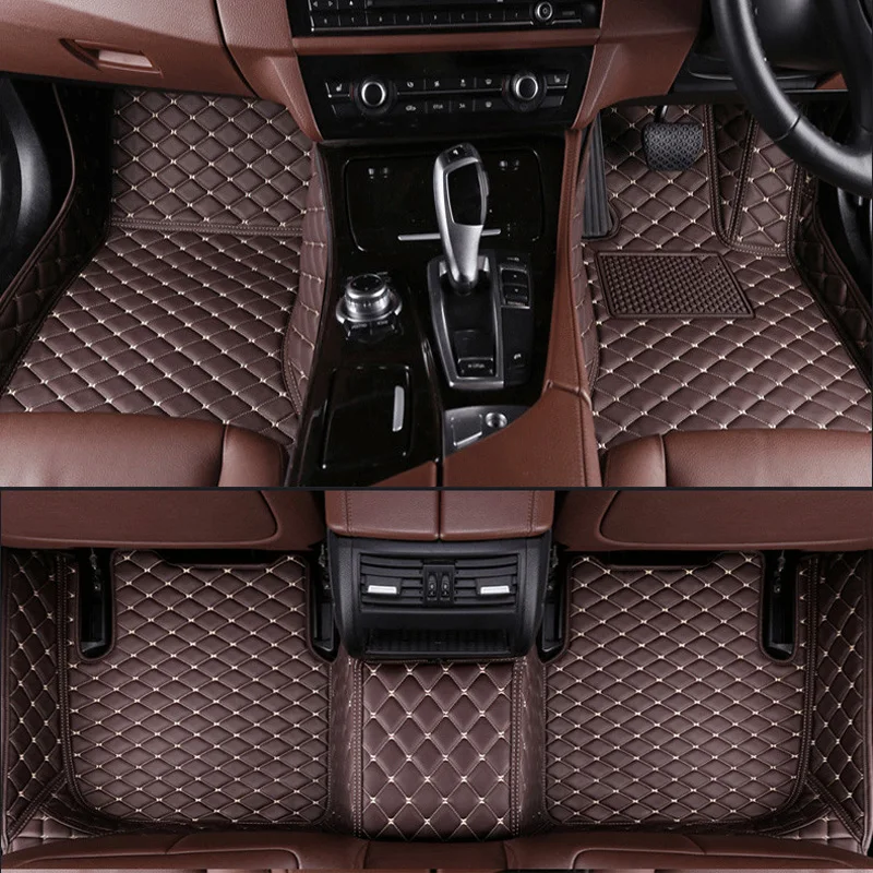 Кожаные автомобильные коврики для правого руля Toyota Corolla гибридные подключаемые