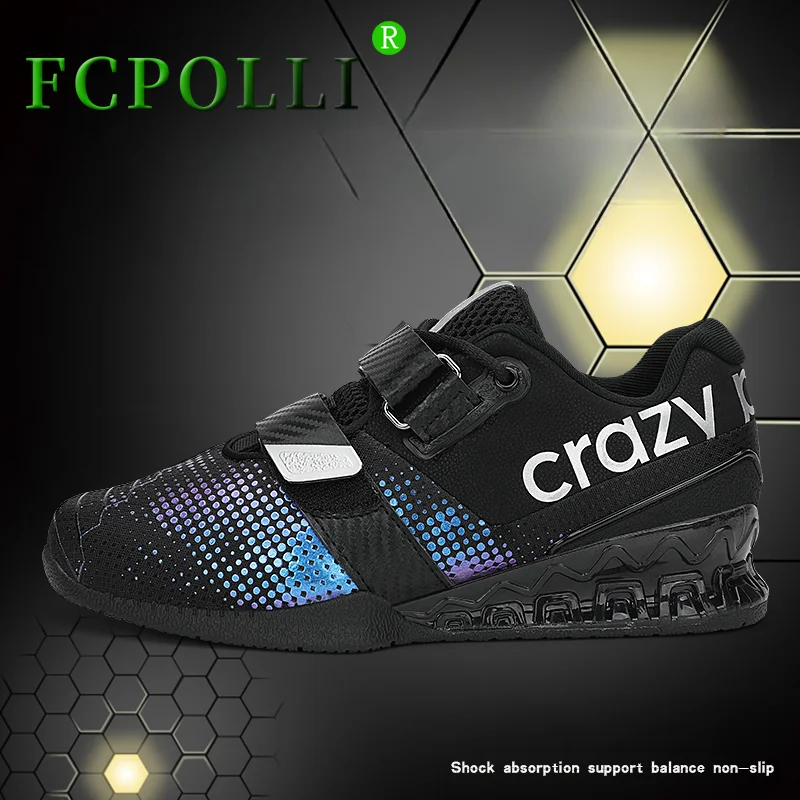 

Professional Men Weight Training Shoes Black Red Sport Shoes Mens Breathable Squat Hard pull Shoes Man Rubber Weight Gym Shoe