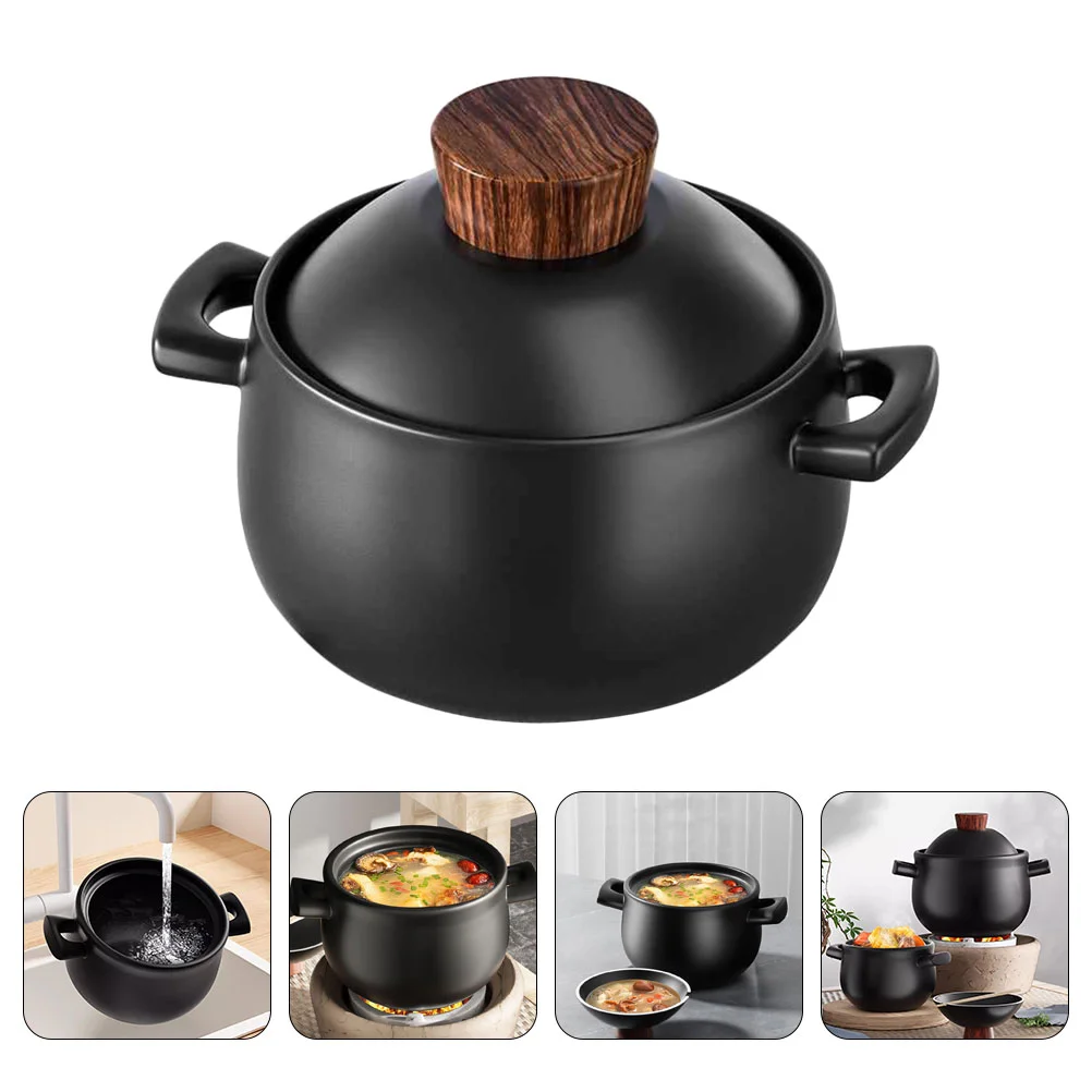 

Cooking Pot Kitchen Ceramic Stew Pots Casserole Soup Clay Ceramics Household Stockpot Pan