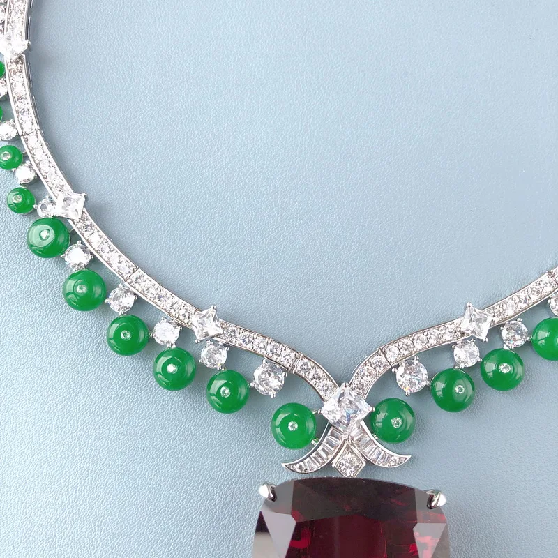 Роскошное модное ожерелье серьги-гвоздики для женщин инкрустация цирконием