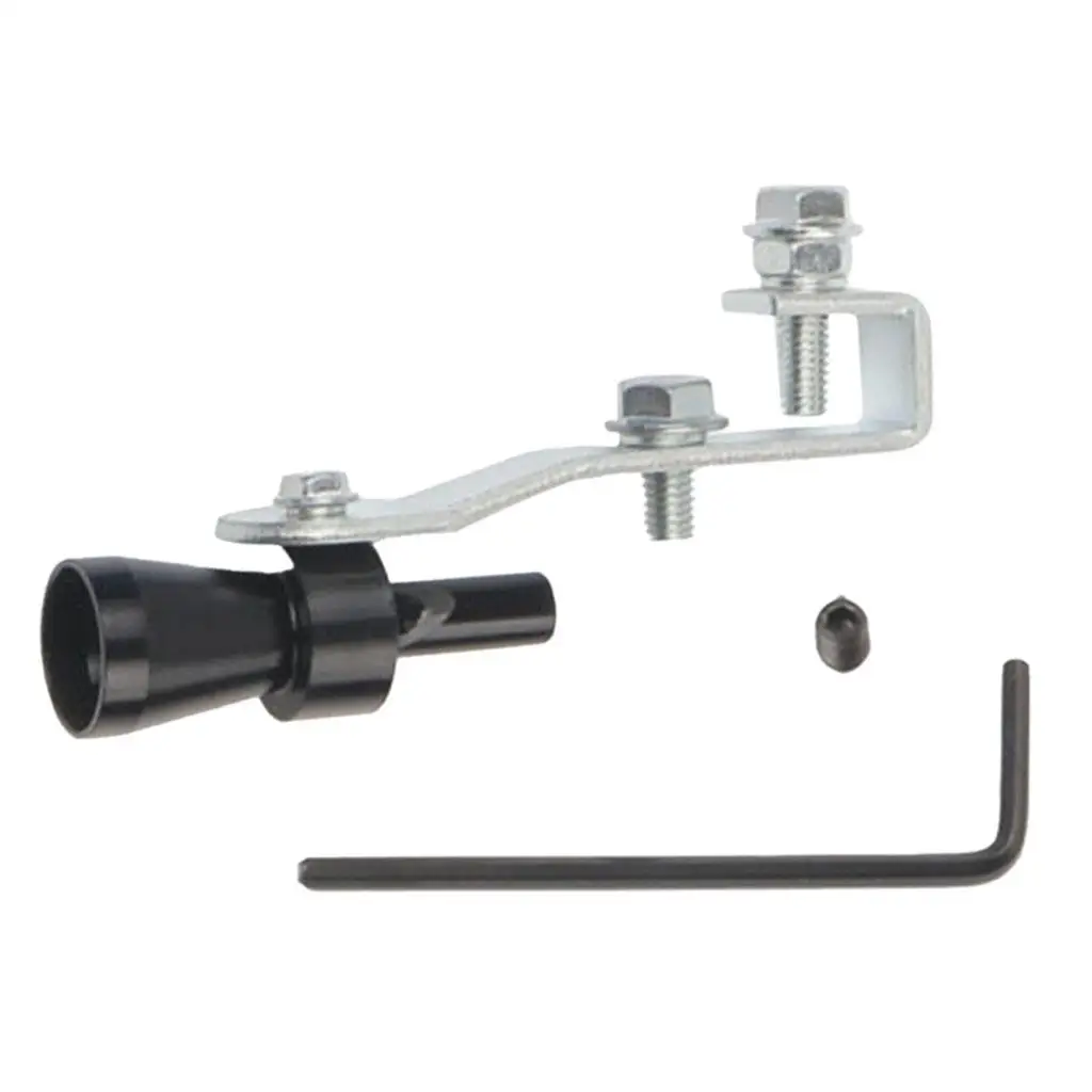 

2x Universal Car Whistle Auto Installation Whistle Exhaust Sound Sound - Black_S