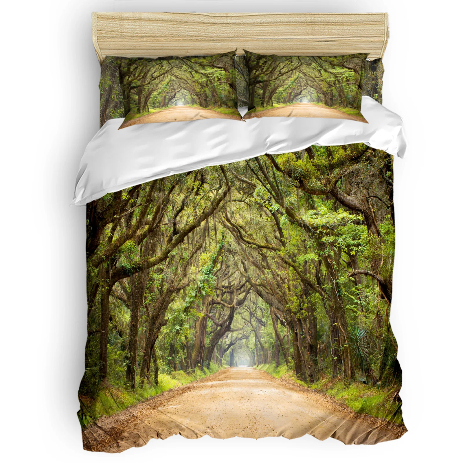 

Удобные бытовые товары из дуба, леса, дороги, джунглей, роскошный пододеяльник для спальни, кровати, 2/3/4 шт.