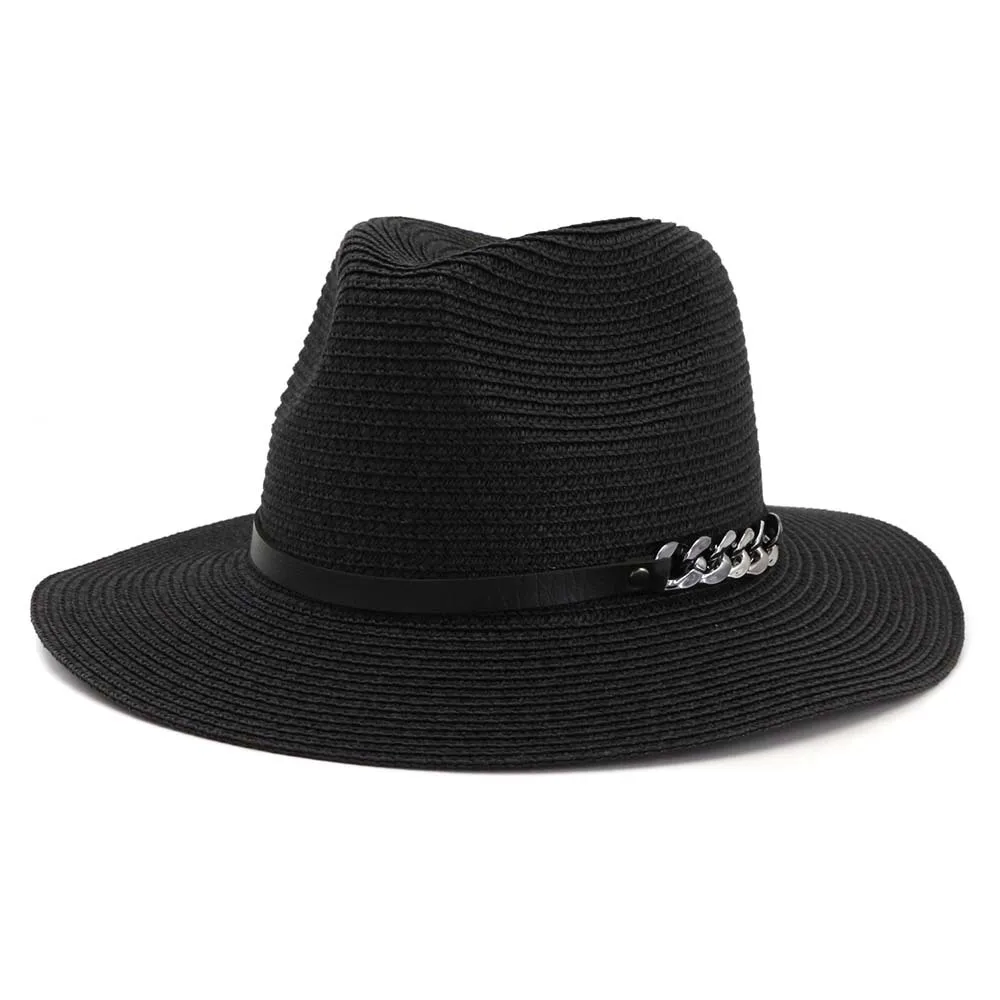 

Соломенная шляпа от солнца для мужчин и женщин, большая пляжная Панама с широкими полями для отдыха