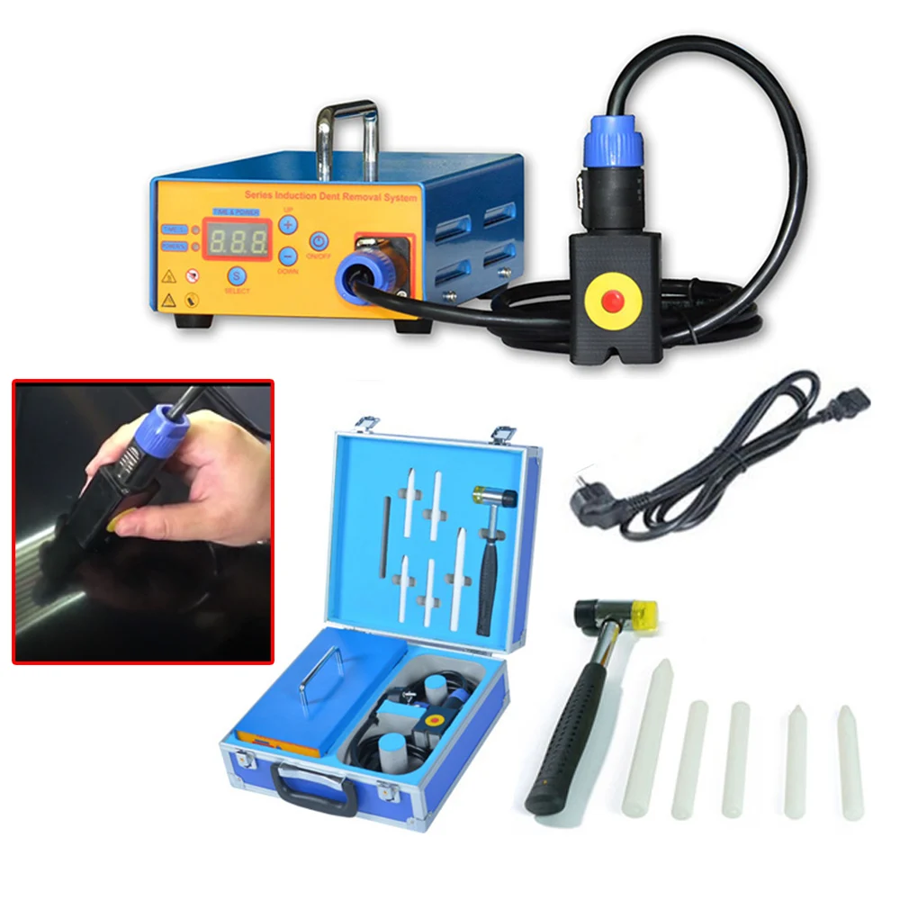 

Auto Body Paintless Dent Repairs Machine Portable Removal Induction Heating Equipment Car Metal Plate Dents Restore Pulling Tool