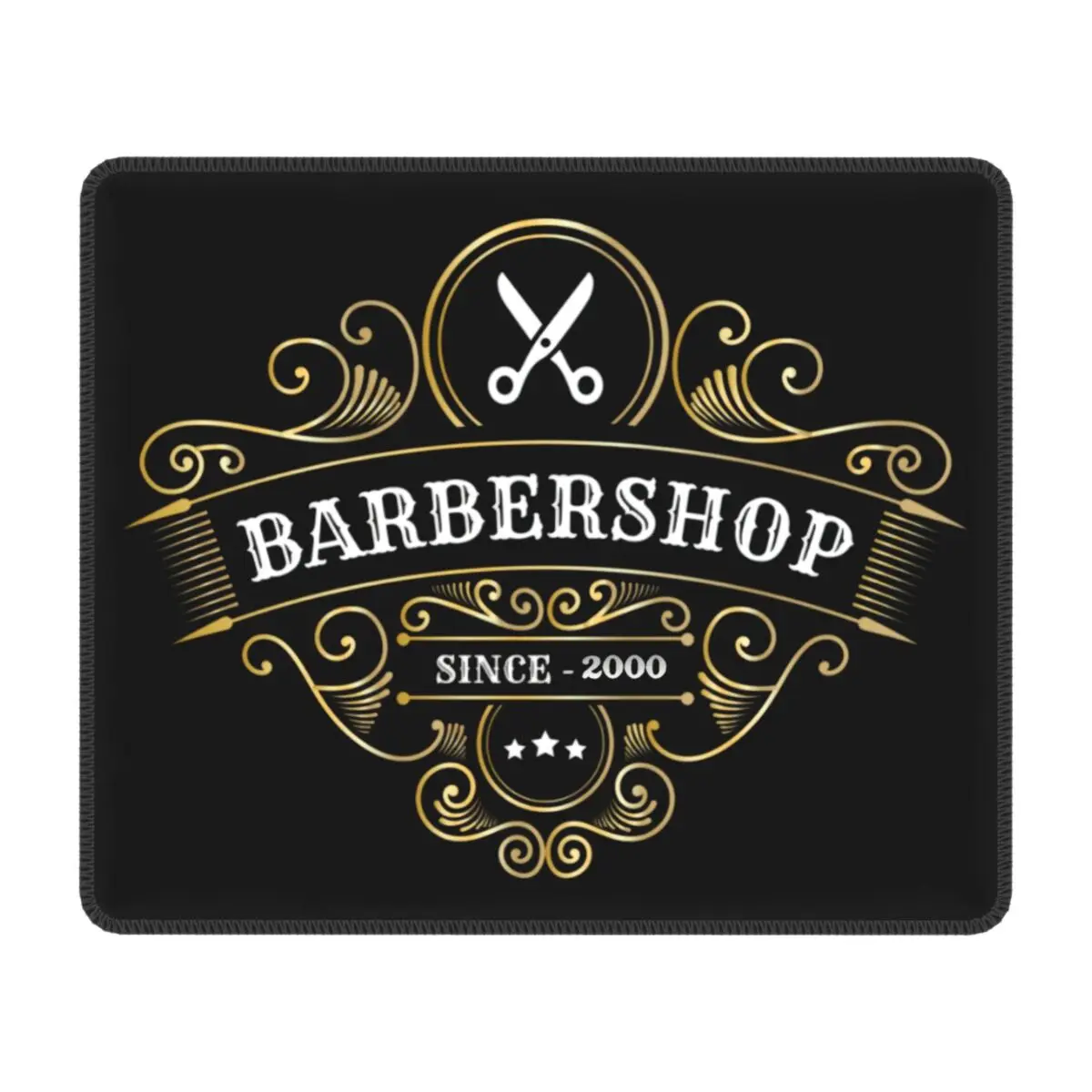 

Barbershop Sign Gamer Mouse Mat Custom Design Non-Slip Rubber Base Lockedge Mousepad Laptop Computer PC Barber Shop Mouse Pads