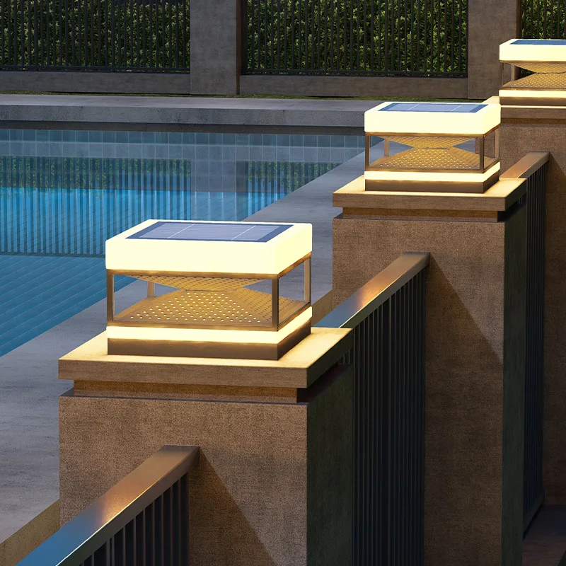 Светильник на солнечной батарее настенная лампа квадратная модель украшение для