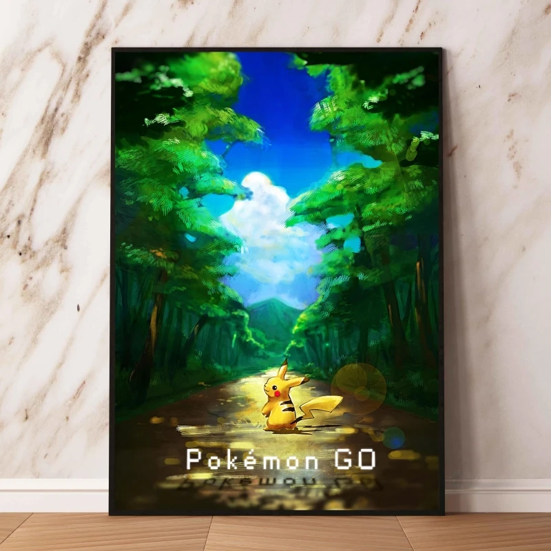 

Японские Аниме картины на холсте Покемон Пикачу HD Печать художественные принты наклейки на стену мультяшный персонаж картина Современная гостиная
