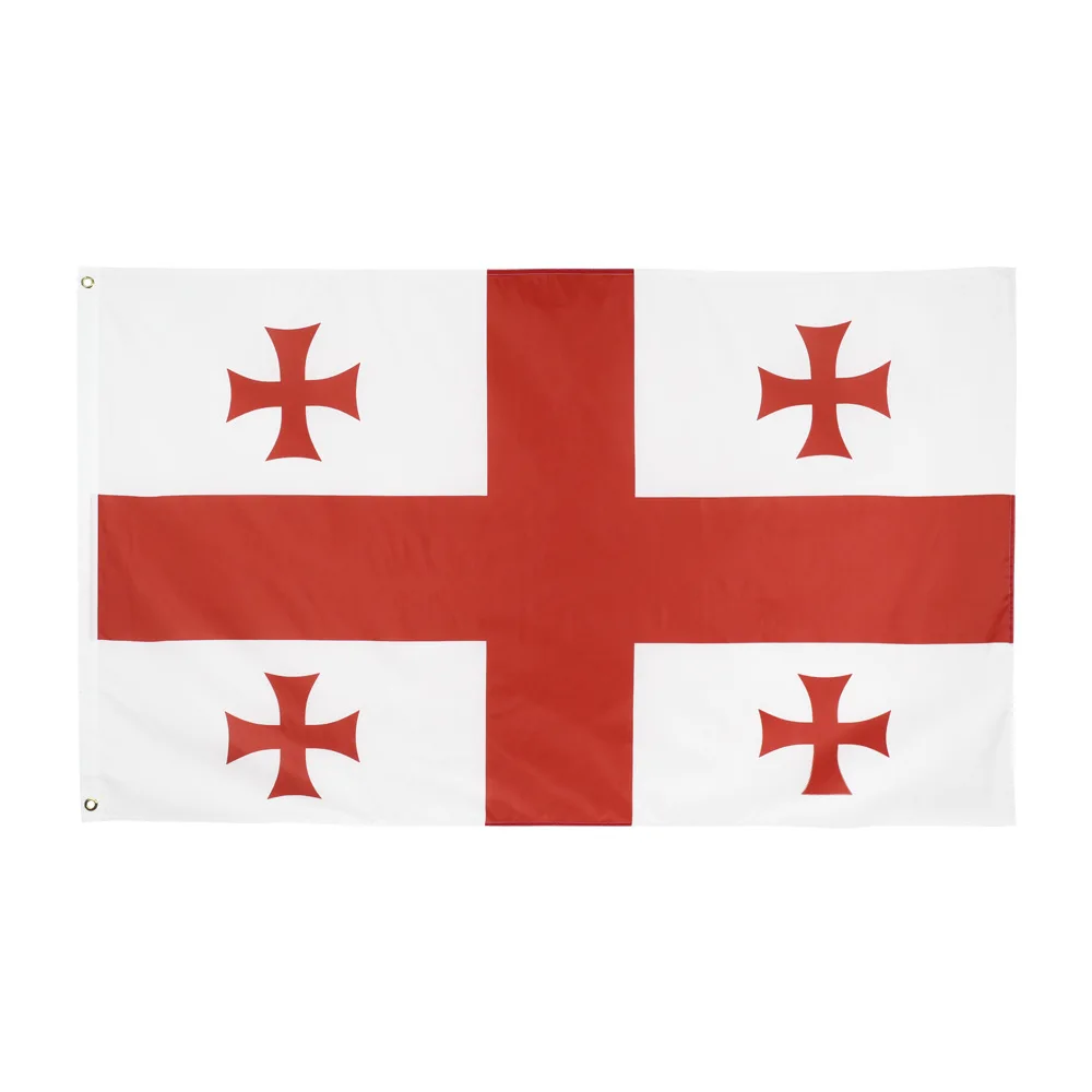 

90x150 см Государственный флаг жоржпозия, подвесной флаг, полиэстер, грузийский национальный флаг, открытый и внутренний большой флаг для праз...