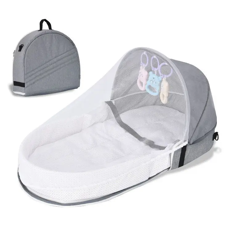 

Hot selling folding detachable baby travel bed cover baby sleeping nest portable baby bed
