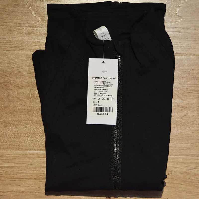 Solid Color Comprehensive Training Fitness Women Fitness Sports Jacket Front Zipper High Neck Zipper Long Sleeve Gym Yoga Coat