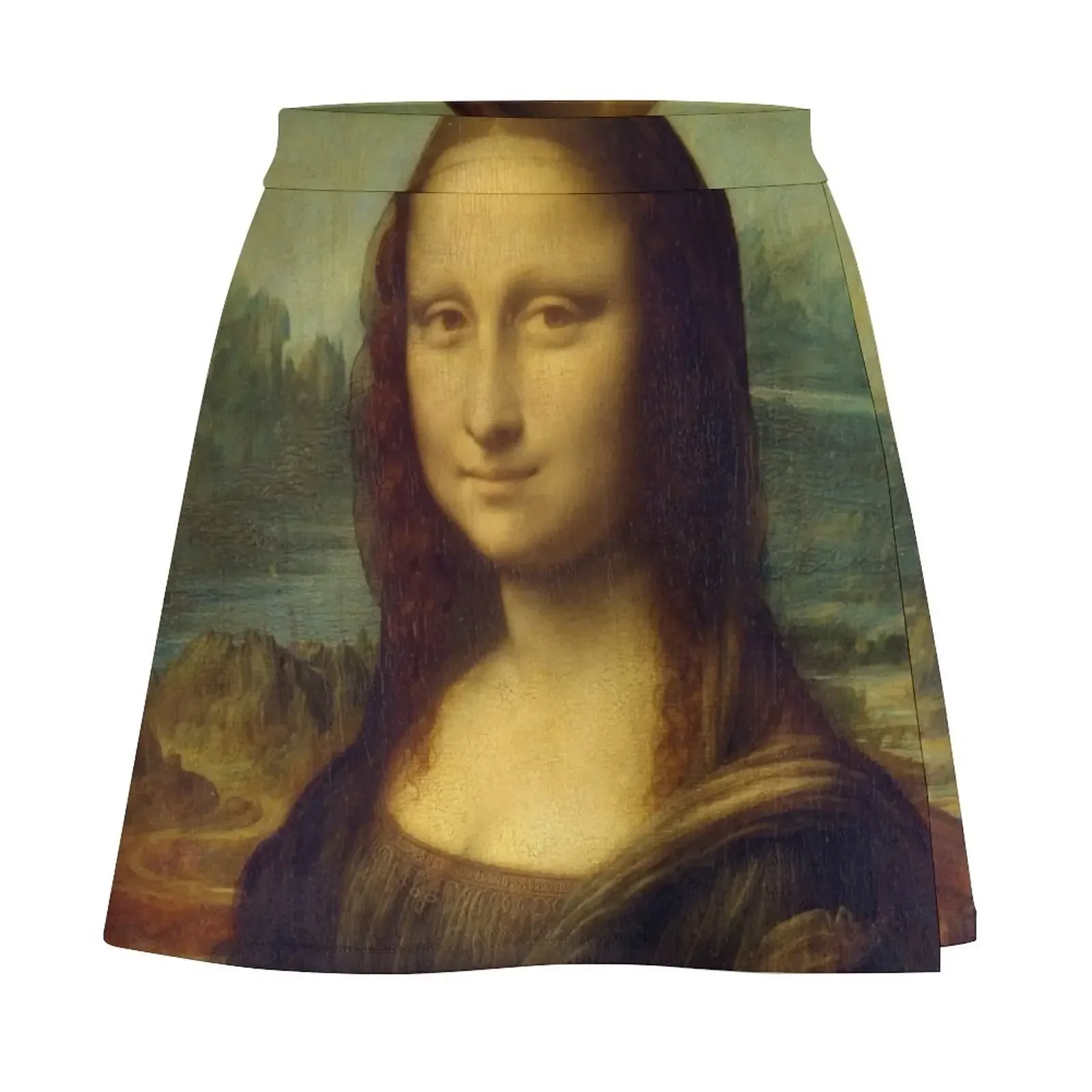 Культовая мини-юбка Леонардо да Винчи Мона Лиза Женская юбка Мини-юбка женская