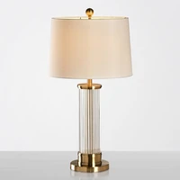 american glass table lamp fabric lampshade creative personality european living room decorative lamps