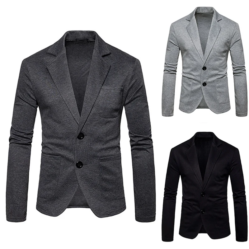 

Men's Two Button Casual Small Suit Men's Fashion Jacket Trend Jacket