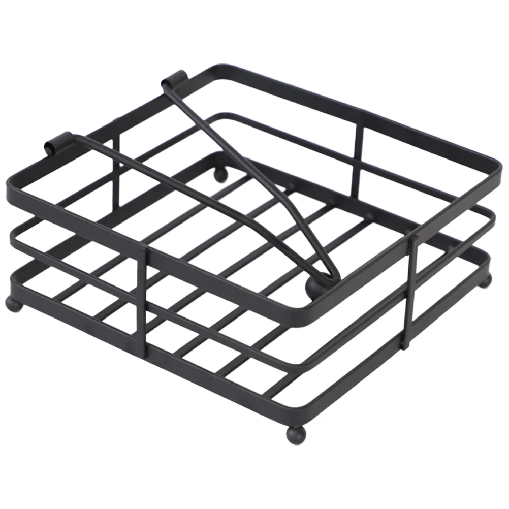 

Napkin Holder Tissue Paper Rack Stand Iron Table Tabletop Toilet. Vintage Storage Decorative Cloth Kitchen Simple Style Towel