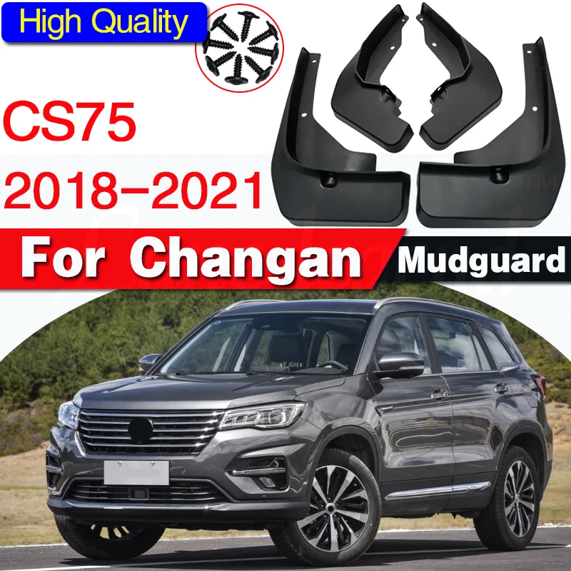 

Molded Mud Flaps For Changan CS75 2018 2019 2020 2021 Mudflaps Splash Guards Mud Flap Front Rear Mudguards