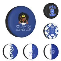 zeta phi beta spare tire cover waterproof dustproof uv resistant corrosion resistant tire cover for jeeps trailers and more