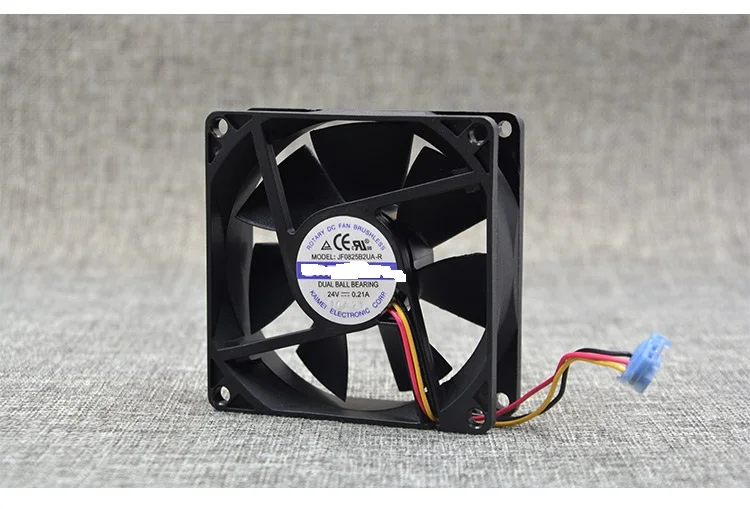 

New original JF0825B2UA-R 8CM 8025 24V 0.21A fan 3 line double roll