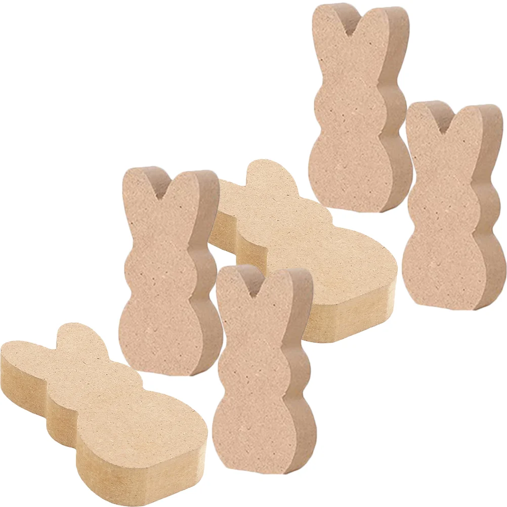 

Easter Bunny Wooden Table Wood Signs Cutouts Unfinished Decorations Decoration Diy Figurine Rabbit Tray Figurines Ornament Decor