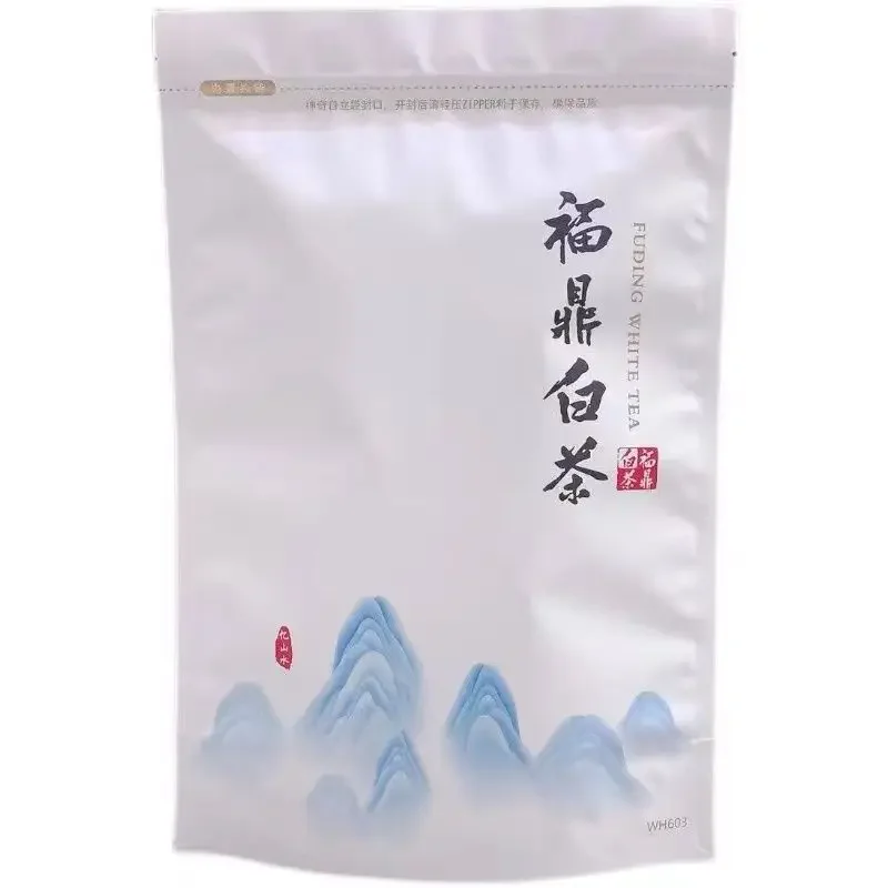 

2023 Spring Tea Chinese Moonlight Silver Needle Baicha TeaSet Vacuum Plastic Bags Bai Hao Yin Zhen Compression Packing Bags