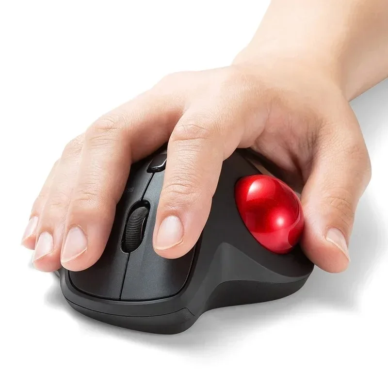 Фото Мышь-трекбол Sanwa: проводная/Bluetooth, эргономичная, оптическая, для дизайна и черчения CAD, с регулировкой DPI, офисная, прочная №2