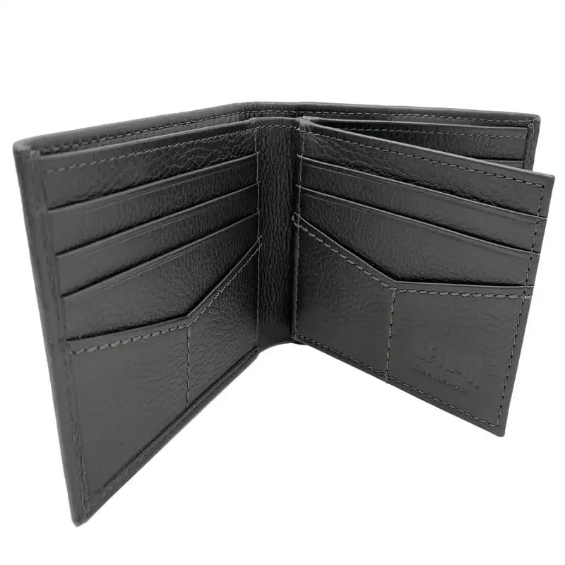 

Men's Genuine Milled Leather RFID Protected Wing Black Bifold Wallet - 16 to 99 Years Old