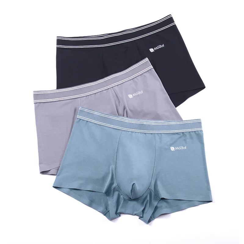 3Pcs High-quality Modal Men's Panties Thin Traceless Briefs Men's Plus Size 4XL Boxer Briefs Mens Boxers Pack Boxer Hombre Men