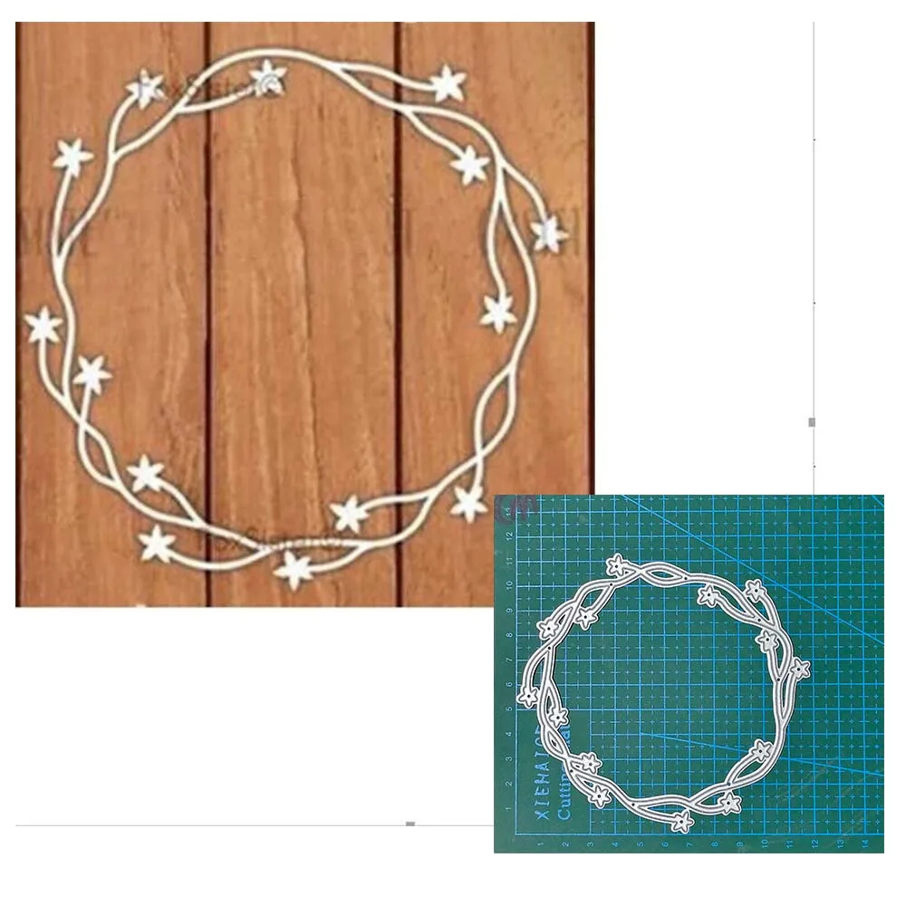 

Wreath Metal Carbon Steel Cutting Dies For DIY Making Scrapbooking Paper Cards Alubms Embossing Decorative Crafts Stencils