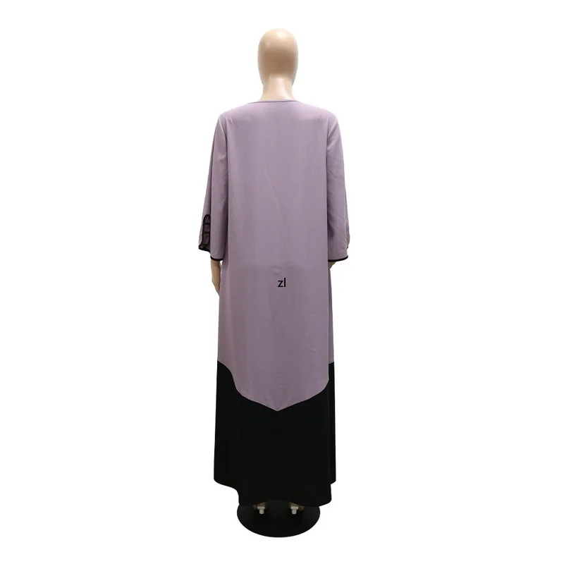 Casual arabic muslim dress fashion abayas for women dubai 2022 femme kaftan islam clothing