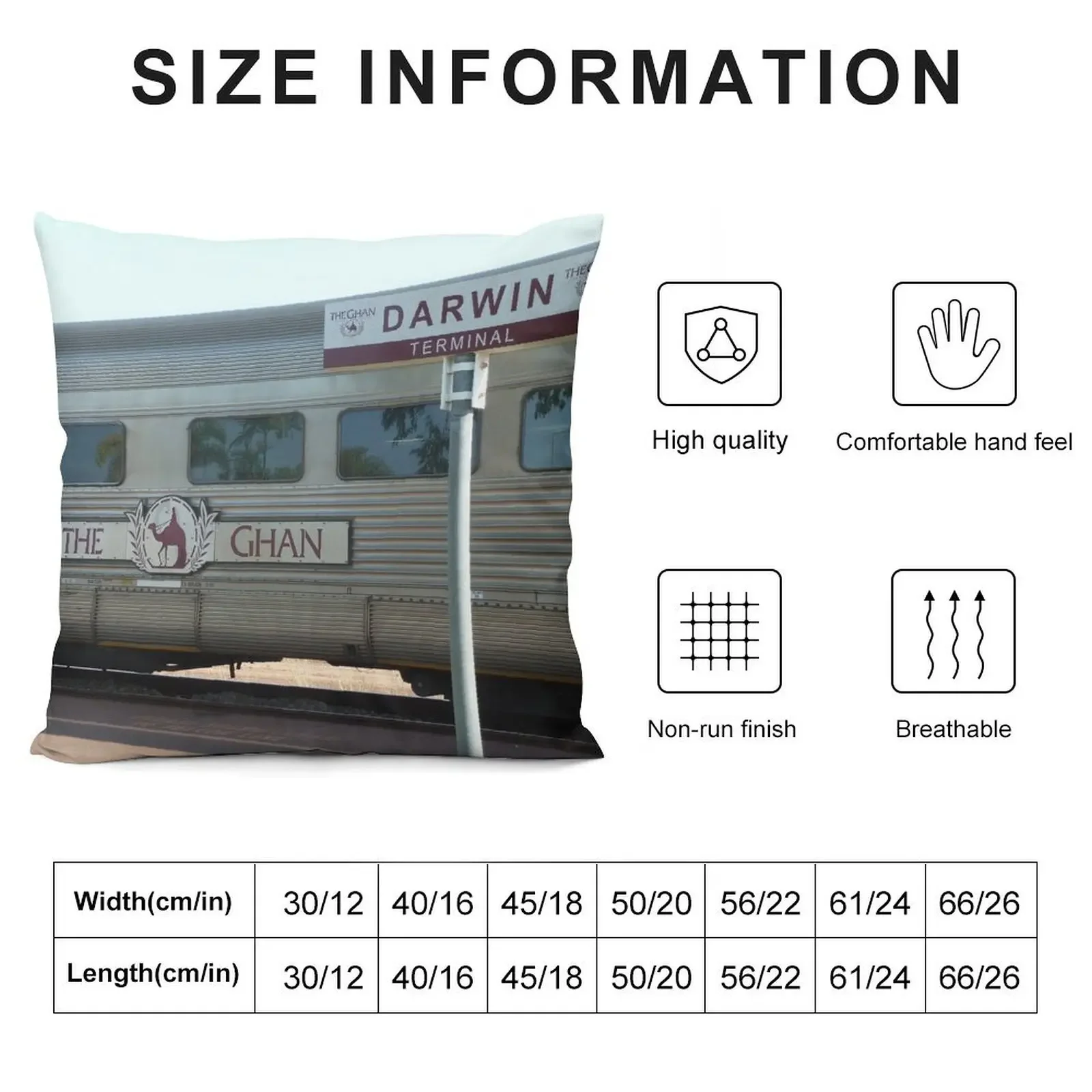 Декоративная подушка The Ghan at Darwin Station для дивана декоративные подушки роскошного