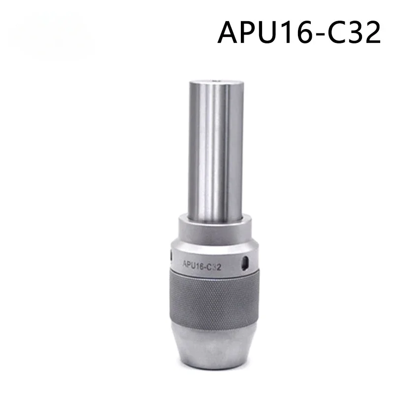 Фото Новый C32apu хвостовик резака с прямым хвостовиком c32 apu13 apu16 цельный автоматический держатель шпинделя для фрезерного станка №4