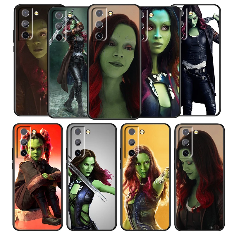 

The Avengers Marvel Gamora Case For Samsung Galaxy S22 S21 S20 FE Ultra Plus S10 S9 S8 4G 5G Black Soft TPU Phone Cover Core