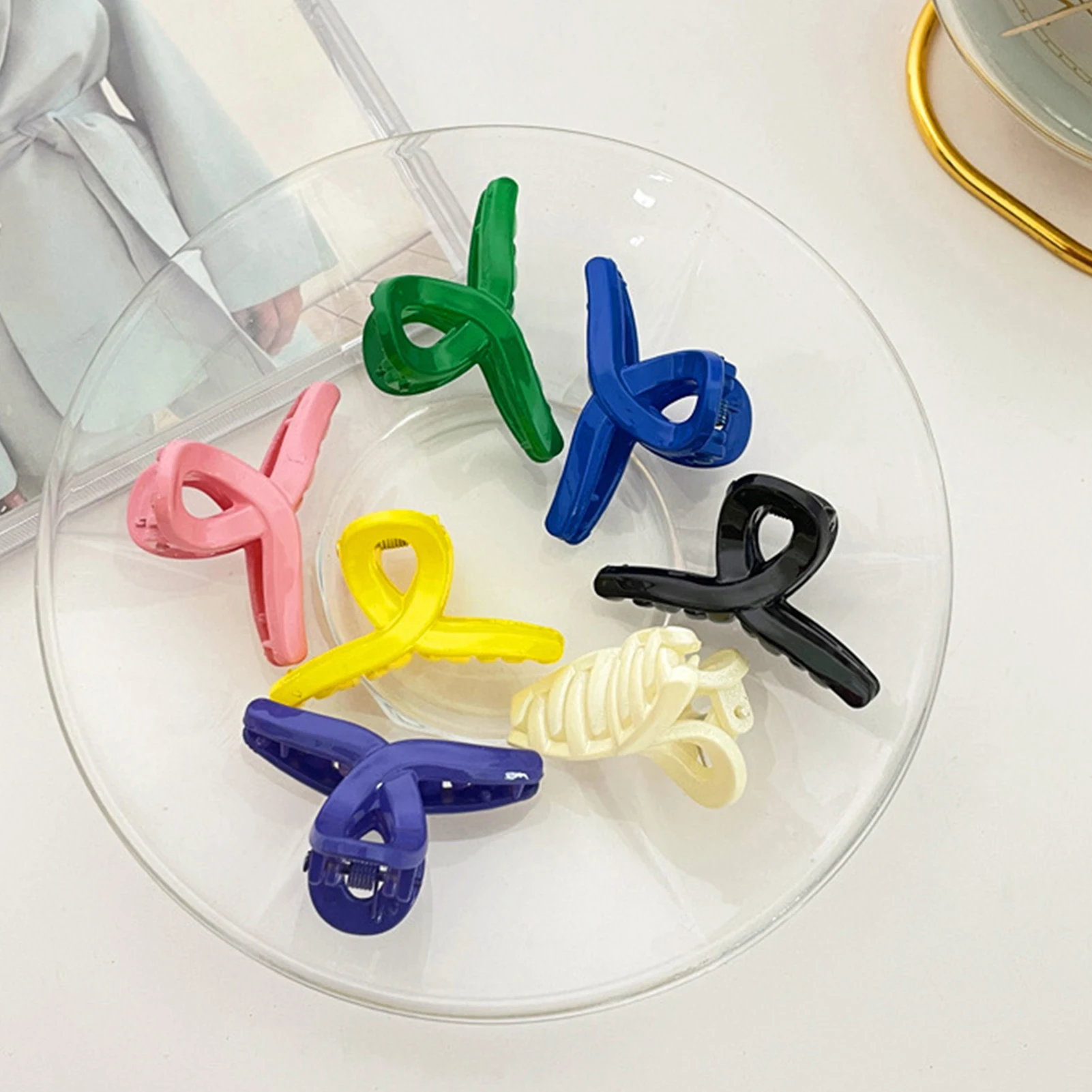 Small Clip Hair Clip Acrylic Baking Paint Process for Women and Girls 7 Colors Hair Decor Small Card Issuance Sweet PR Sale