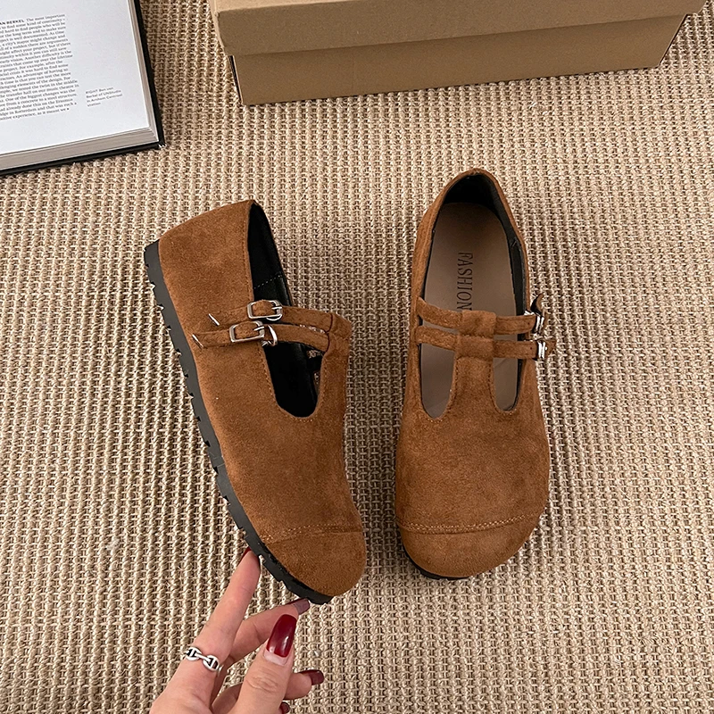 2025 дизайнерские женские туфли Мэри Джейн на плоской подошве модные брендовые