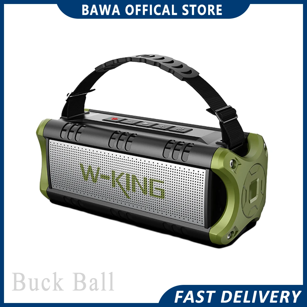 

W-King D8mini Portable Speaker Plastic Bluetooth Wireless Speakers Subwoofer Stereo Sound Audio For Outdoor Camping Man For Gift