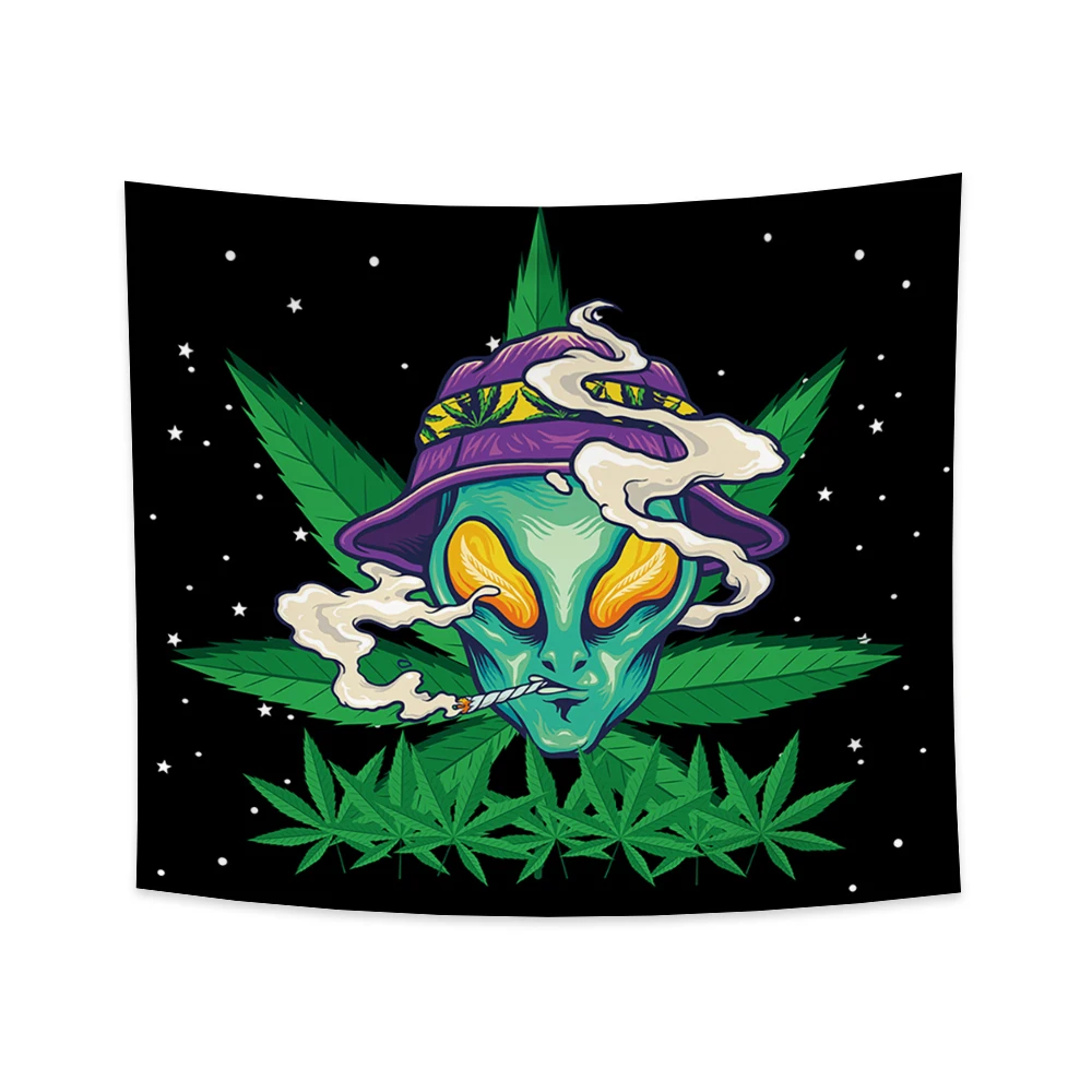 

Alien Tapestry kawaii Room Decor Alien Psychedelic Tapestry Mandala Wall Hanging Bohemian Decoration Hippie Witchcraft Tapestry