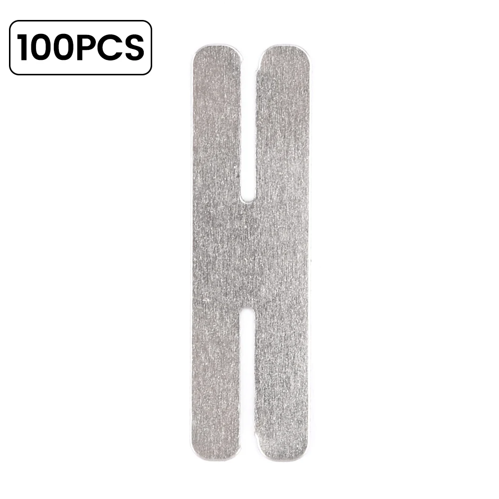 

100 шт. 18650 литиевая батарея, никелированная пластина, никелированная сталь 0,18 мм, никелевая полоса для литиевых батарей 18650