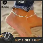 Винтажный комплект ножных браслетов BISAER, модные анклеты в богемном стиле, красочные для женщин, браслет на лодыжку для океана, пляжа, цепочка для ног, ювелирные изделия 2022
