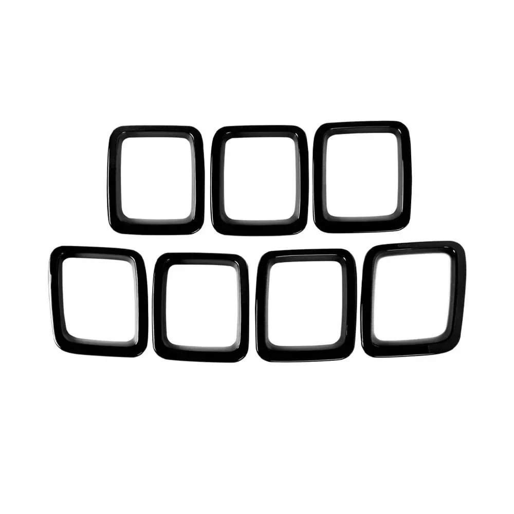 

Вставка для переднего бампера автомобиля, сетчатая решетка радиатора для гонок, передний входной решетчатый гриль, накладка, подходит для 2017-2020 Jeep Compass, автомобильные аксессуары