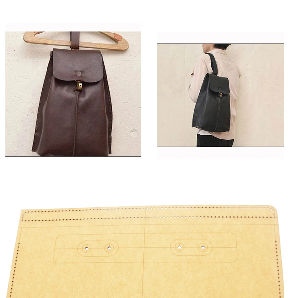 

Сделай Сам кожаное ремесло большой размер рюкзак высечка крафт-бумага шитье шаблон вырезанный трафарет 37x30x13 см